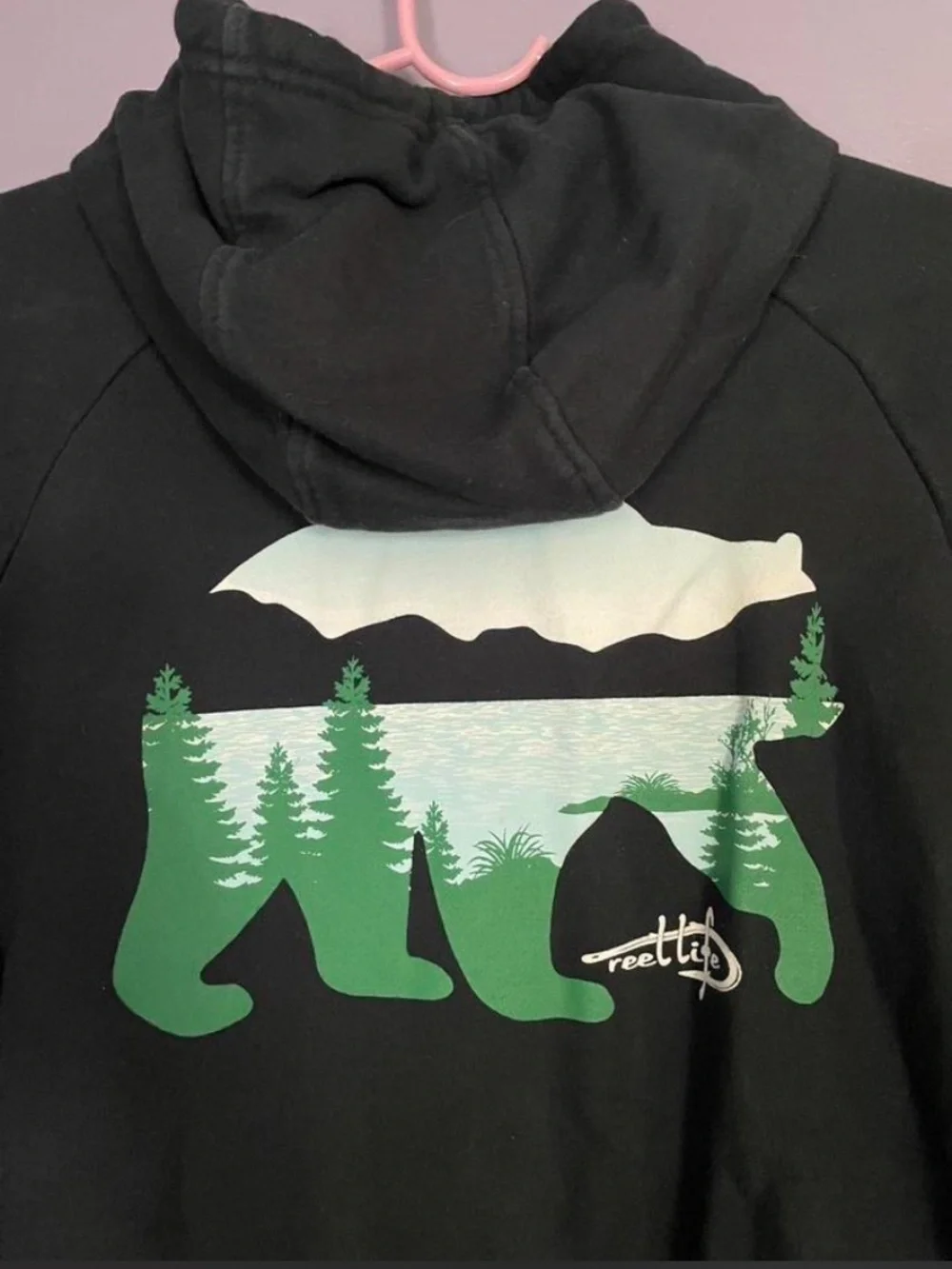 Reel life men’s hoodie - Picture 3 of 5